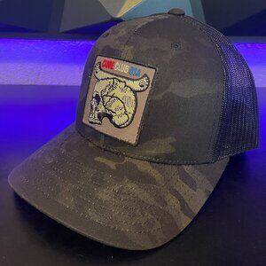 Canoe Club USA Snapback Black Camo Trucker Hat